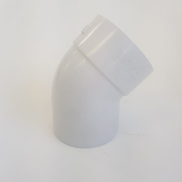65mm - 45deg Female/Female UPVC DWV FITTINGS Plain Bend- HH PIPE WAREHOUSE Carousel 2