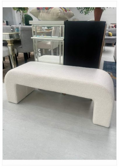 Linda Bench Seat / End of Bed Stool / Ottoman W120 OR W150 Carousel 2