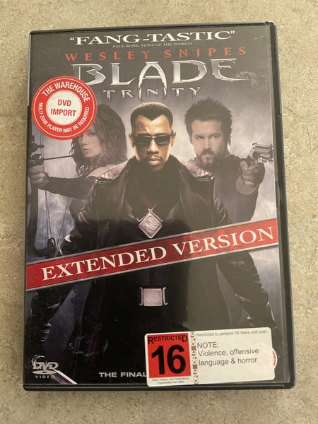 Blade: Trinity extended version 2 dvd set Wesley snipes
