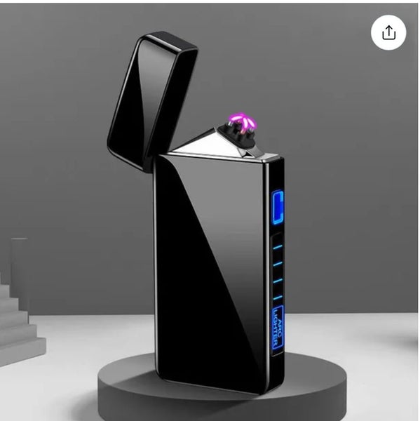 Electric lighter USB rechargable plasma double bow smoking windproof lighter Carousel 1