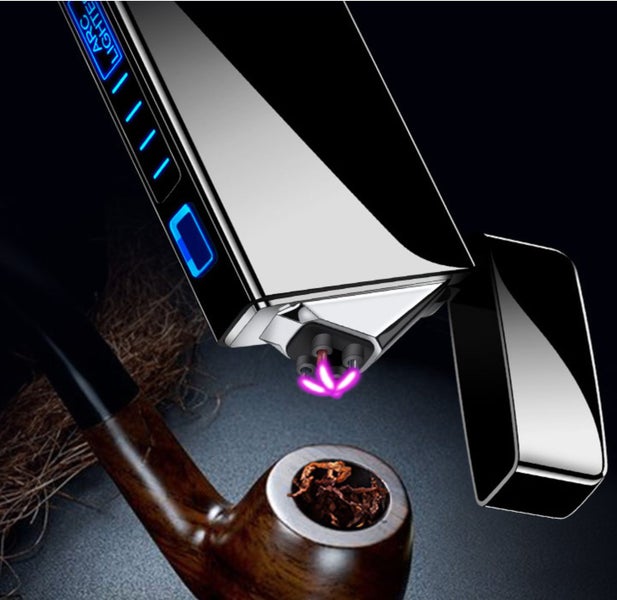Electric lighter USB rechargable plasma double bow smoking windproof lighter Carousel 2