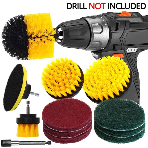 12-Piece Power Drill Brush & Scrub Pad Set Free Shipping | Local Stock Carousel 1