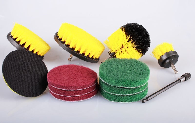12-Piece Power Drill Brush & Scrub Pad Set Free Shipping | Local Stock Carousel 2