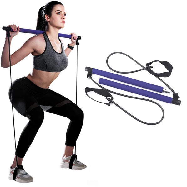 Portable Pilates Bar Kit with Resistance Band -Blue Free Shipping | Local Stock Carousel 1