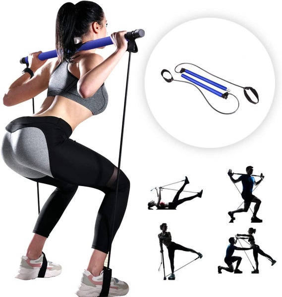 Portable Pilates Bar Kit with Resistance Band -Blue Free Shipping | Local Stock Carousel 7