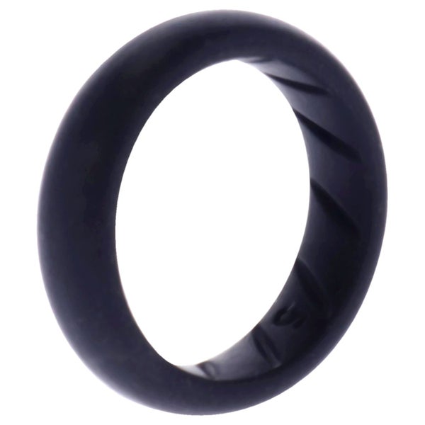 ROQ Silicone Wedding Ring - Dome Solid BR Comfort Fit - Basic-Black by ROQ fo... Carousel 1