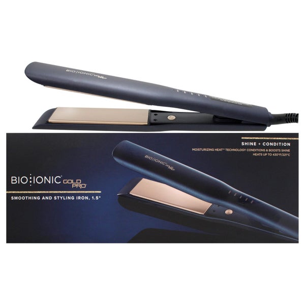 Bio Ionic Gold Pro Styling Iron by Bio Ionic for Women - 1.5 Inch Flat Iron Carousel 1