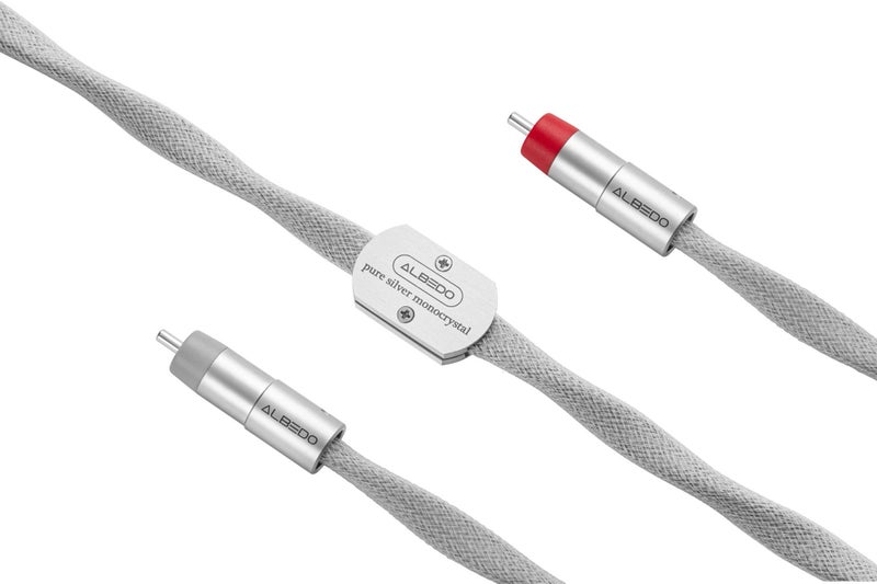 ALBEDO AUDIO Monocrystal Silver ribbon interconnect cable 0.75m *Reference Audio Carousel 2