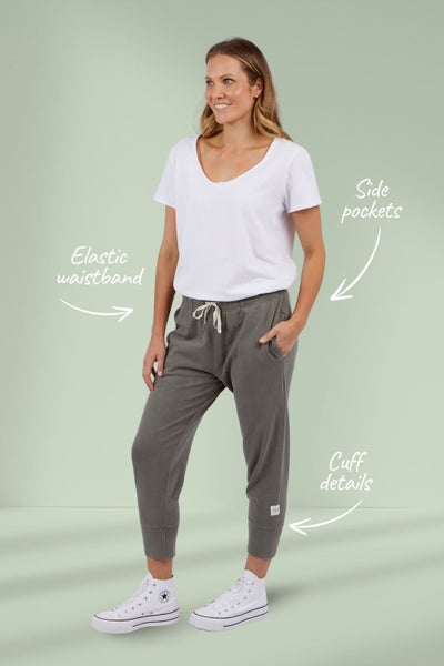 Elm Brunch Pants Khaki Carousel 2