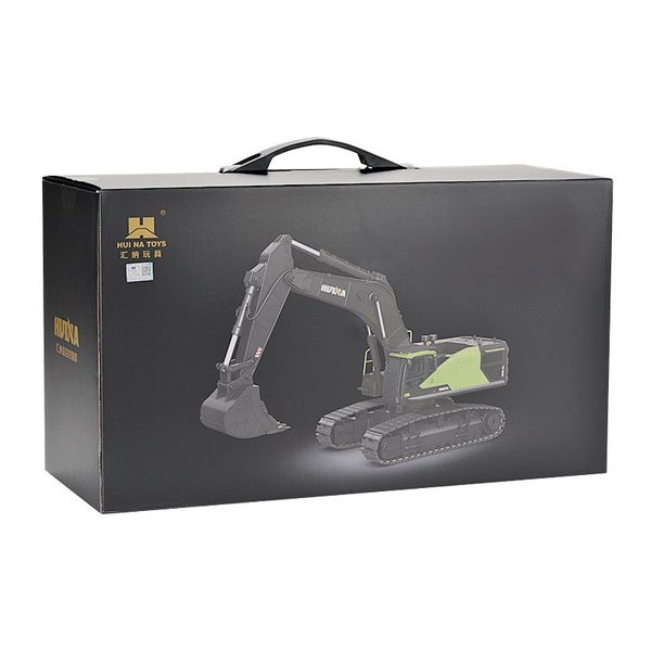 HUINA 1593 EXCAVATOR Remote Control RC White 1:14 Scale Digger (Hui Na) Carousel 20