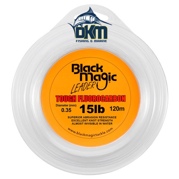Black Magic Tough Fluorocarbon Leader 15lb Carousel 1