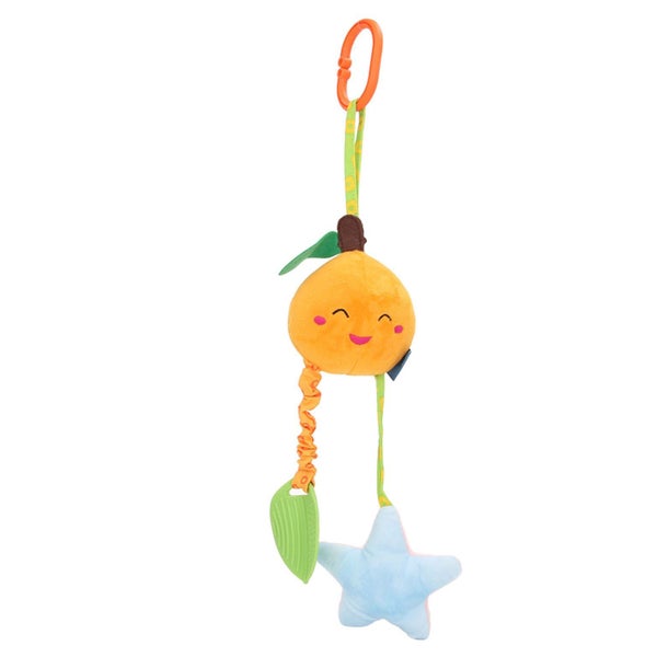 baby hanging bell stroller toy Baby Plush Hanging Stroller Toys with Teether Carousel 1