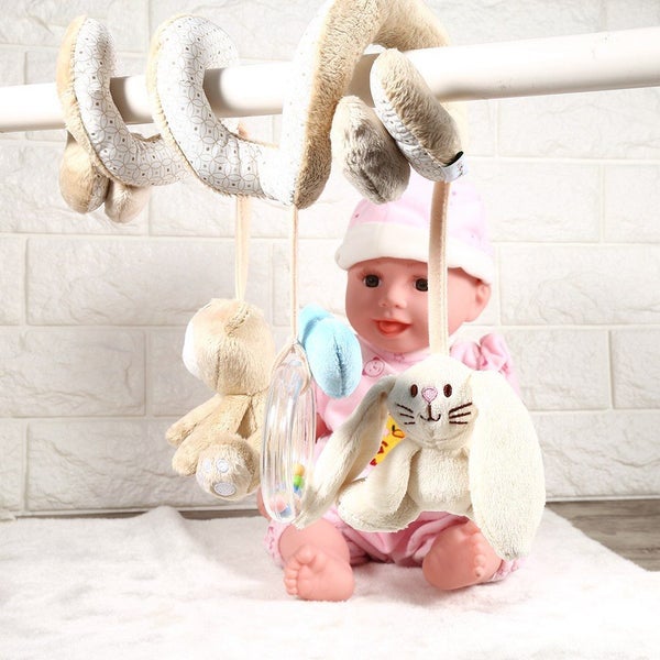 crib rattle toys baby toys 1Pc Infant Baby Spiral Activity Crib Bed Stroller Carousel 2