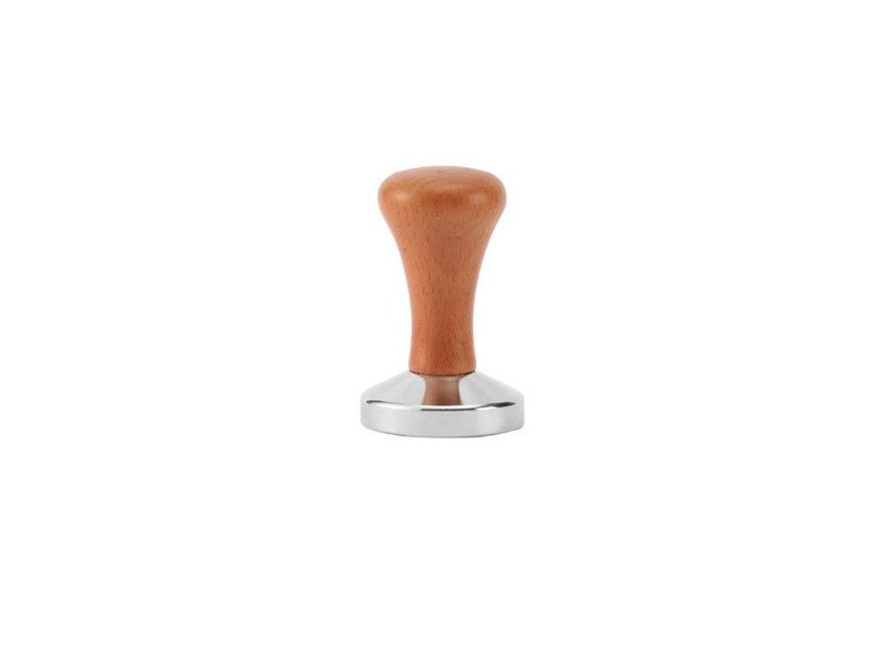PTN 51mm Coffee Tamper Dark Wooden Handle Portafilter Espresso Press Barista Carousel 1