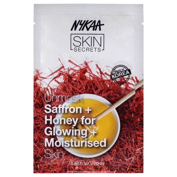 Nykaa Naturals Skin Secrets Sheet Mask - Saffron and Honey by Nykaa Naturals ... Carousel 1