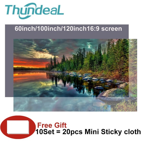 High Brightness Reflective Projector Screen 60 100 130 inch 16:9 Carousel 1