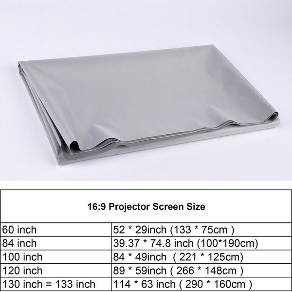 High Brightness Reflective Projector Screen 60 100 130 inch 16:9 Carousel 6