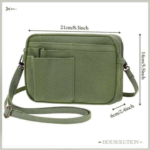 Pencil Bag, Portable Big Pencil Case For Men/women, Multi-pocket Zipper Small Po Carousel 4