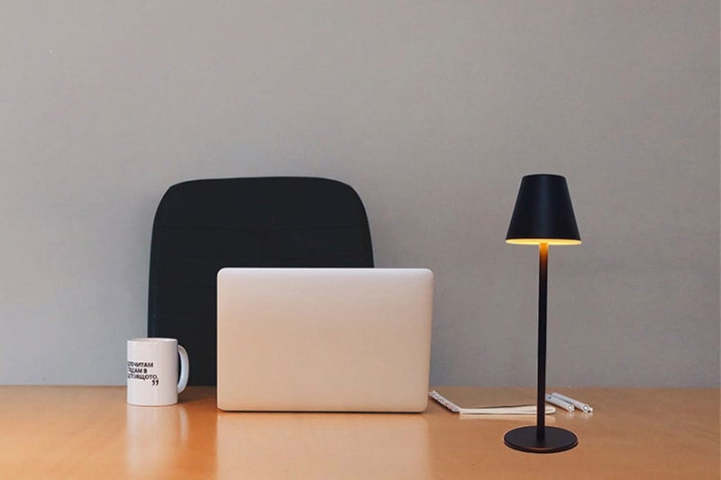 2Pcs Cordless LED Lamp Touch Desk Lamp Portable Bar Night Light-Black And Gold Carousel 2