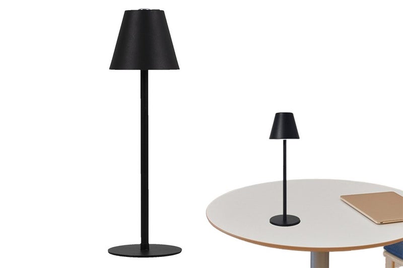 Cordless LED Table Lamp Touch Desk Lamp Portable Bar Night Light-Black Carousel 1