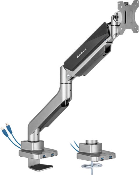 Gorilla Arms Heavy Duty Single Monitor Gas Spring Monitor Arm with USB 3.0 Ports Carousel 1