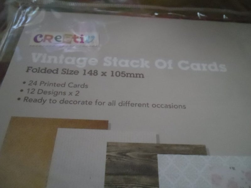 Vintage Stack of Cards - 24 Pack Carousel 1