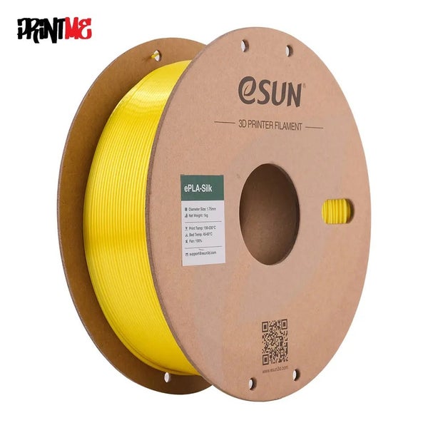 eSUN SILK PLA YELLOW 1.75mm 3D PRINTER FILAMENT 1kg/2.2lbs Carousel 1