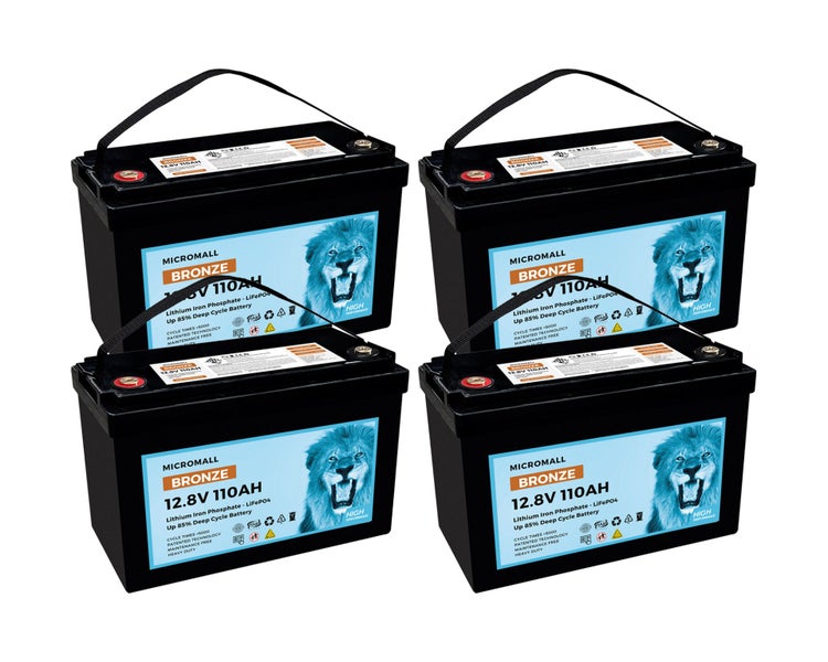 4X 12V 100Ah 110Ah Lithium Battery LiFePO4 Battery Deep Cycle Solar Battery Carousel 1