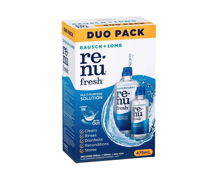 Bausch & Lomb RENU Fresh Contact Lens Solution Duo Pack Carousel 1
