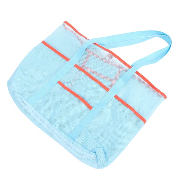 mesh swim pool bag sandproof beach bag Mesh Beach Bag Large Capacity Swimming Carousel 2