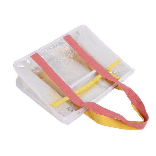 large clear bag clear handbag clear shoulder bag clear makeup bag Large Clear Carousel 1