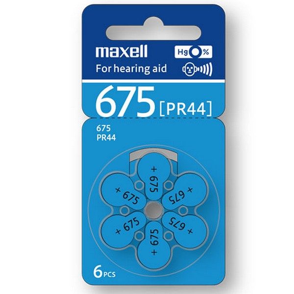 maxell hearing aid battery za675 6 pack Carousel 1