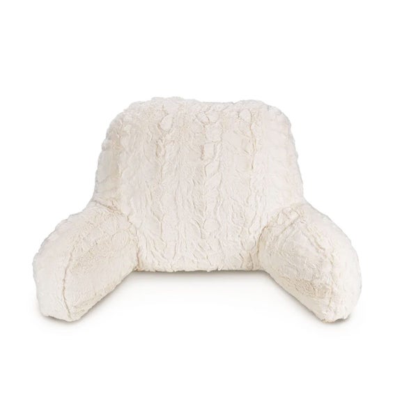 Easyrest Off White Soft & Silky Faux Fur Backrest Pillow Carousel 1