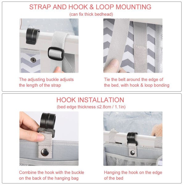 baby bed hanging bag crib hanging bag baby bed hanging storage bag Crib Baby Bed Carousel 2