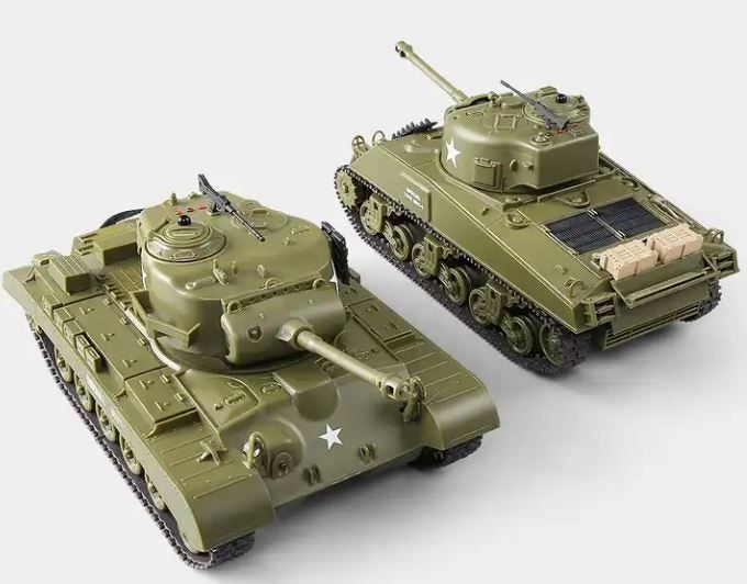 Heng long Tank 2.4G 1/30 scale RC Battle Tank Set (2pcs) SHERMAN EASY EIGHT V... Carousel 1