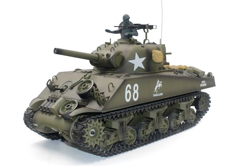 Heng Long 1/16 Scale RTR Full Function 2.4Ghz U.S.M4A3 Sherman Ver 7 RC Battl... Carousel 1