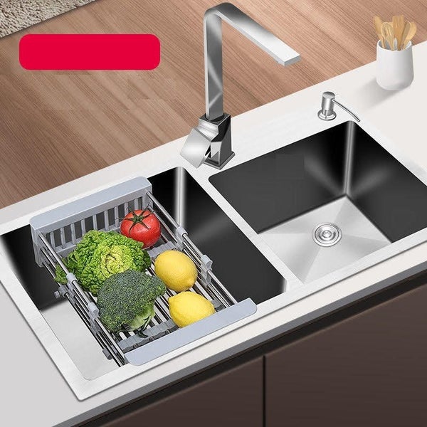 New 304Stainless Sink Double Bowl Kitchen Sink 720 * 400mm (Faucet Not Included) Carousel 1