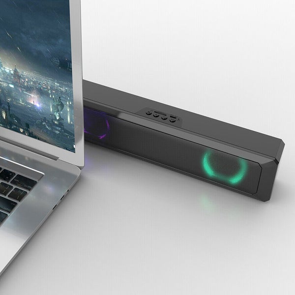 Wireless Bluetooth 5.0 TV Sound Bar Dual Speaker Subwoofer Soundbar Home Theater Carousel 8