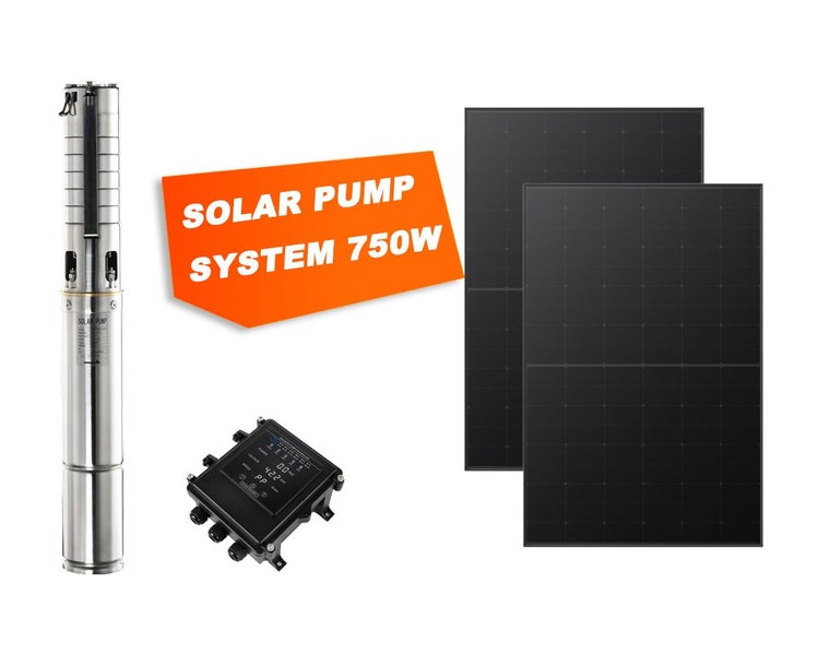 Submersible Solar Power Pump System 750W Solar Pump629700696212511112