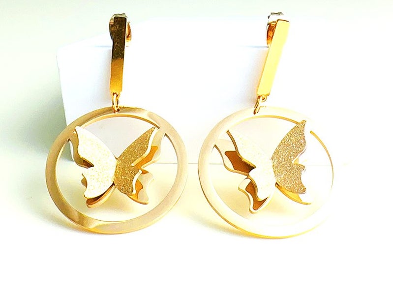 Gold-Plated Titanium Butterfly Drops Carousel 1