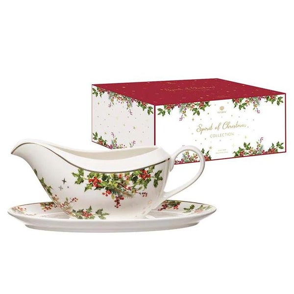 Ashdene Kitchen Magic of Christmas Gravy Boat Sauce Jug Saucer Carousel 2
