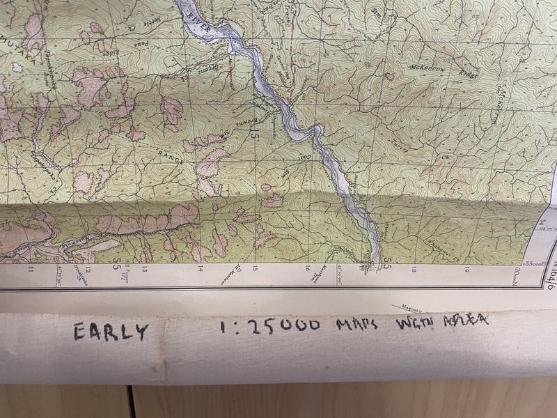 VINTAGE TOPOGRAPHICAL MAP: Pencarrow / Sheet N164/6, 1945 (79yo) Carousel 8