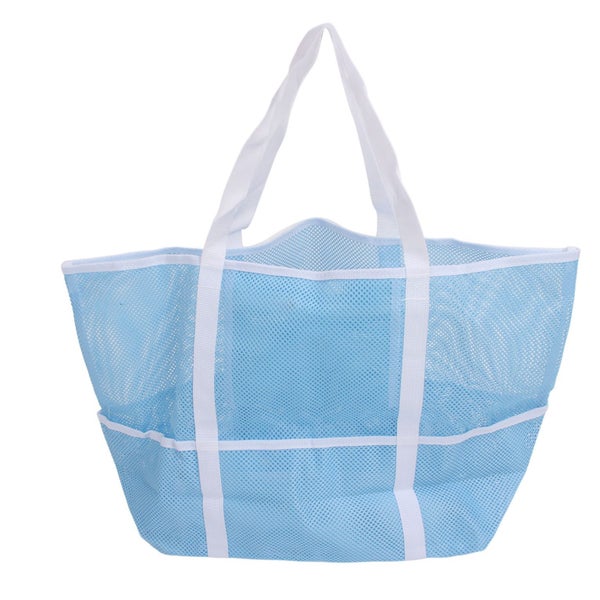 large mesh beach bag mesh pool bag mesh swimming bag 8 pockets mesh beach bag Carousel 5