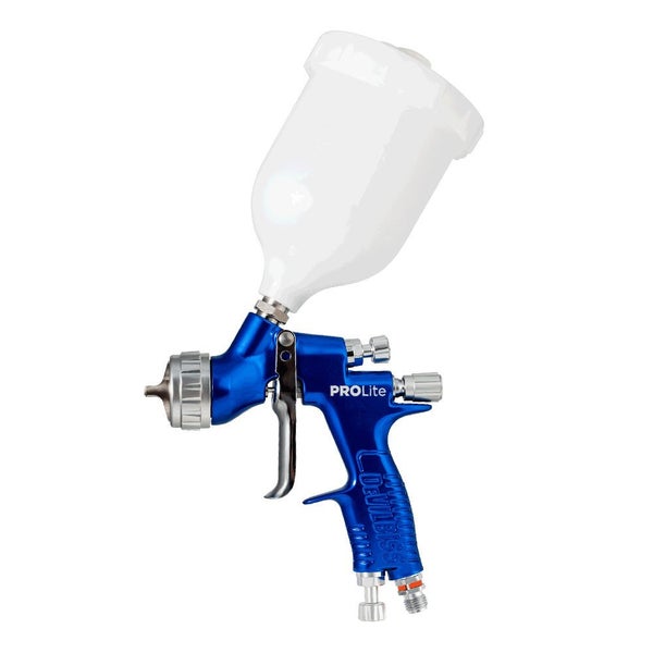 DEVILBISS Pro Lite 1.4mm Fluid Tip GTE10 Air Cap Spray Paint Gun Blue Carousel 2