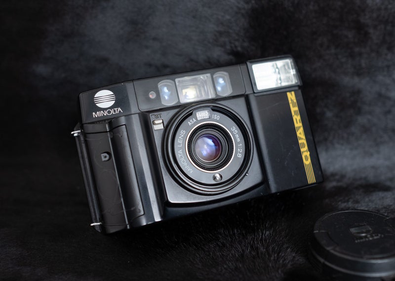 Minolta AF-S Quartz date compact film camera fully working order Carousel 1