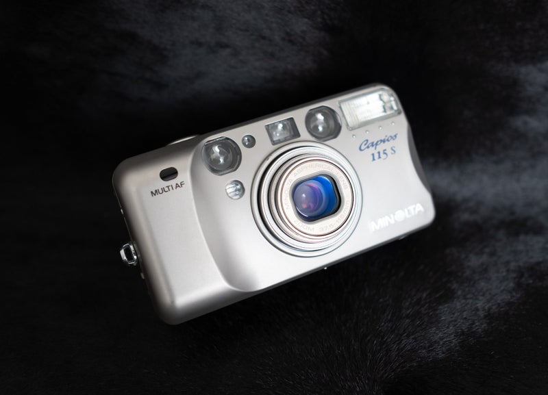 Minolta Capios 115s metal body compact film camera fully working order Carousel 1