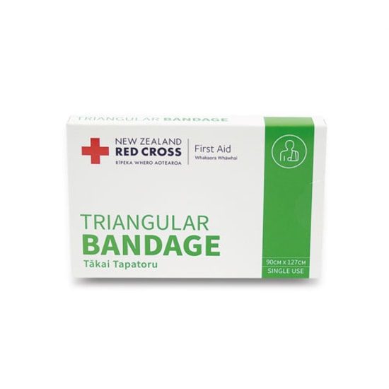 Red Cross Triangular Bandage Single Use-90 x 127cm (Packet) Carousel 1