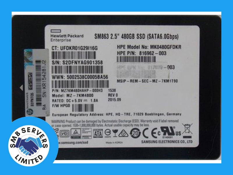 Samsung PM853T 480GB SATA 6Gb Enterprise SSD Carousel 1