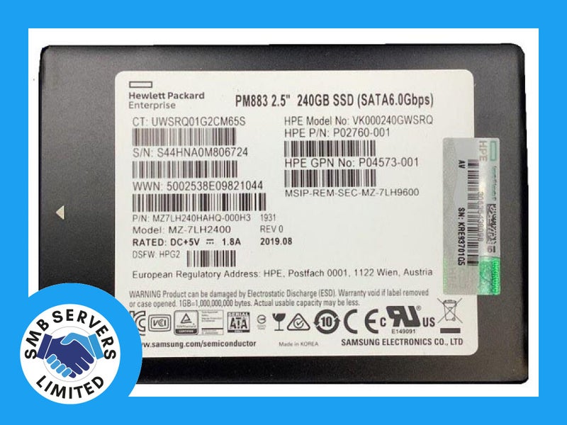 Samsung PM883 240GB SATA 6Gb Enterprise SSD Carousel 1