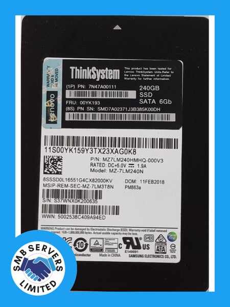 Samsung PM863a 240GB SATA 6Gb Enterprise SSD Carousel 1